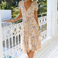 Elegant Long Sleeve Midi Dress for Women, Comfortable and Versatile Design for Daily Wear and Special Occasions-2