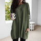 Cozy Oversized Women Tunic Pullover - Long Sleeve Knit