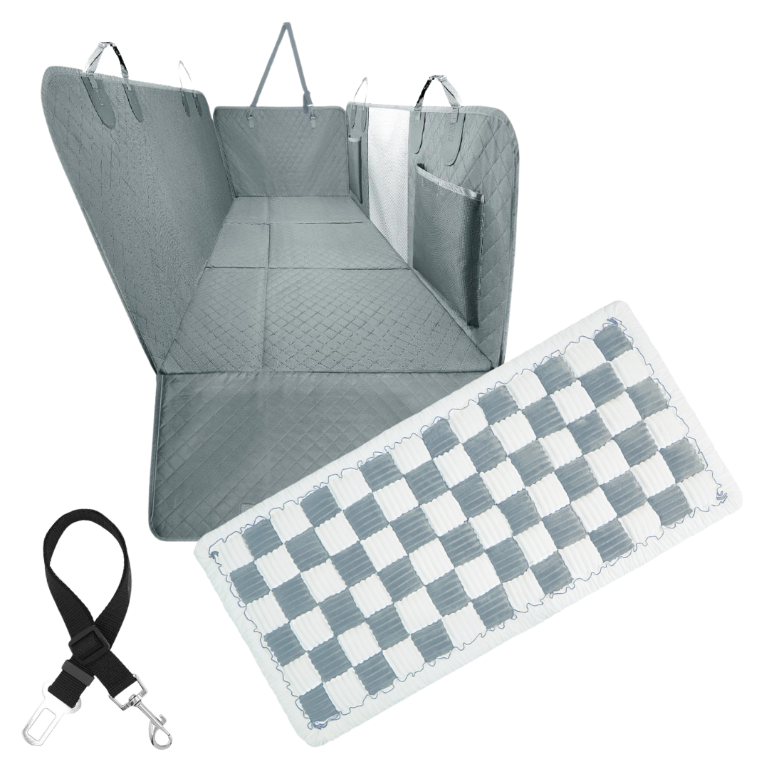 Car Seat Cover Hammock Water-Resistant Protector With Storage Pockets And Mesh Window For Cars And Trucks Fall 2025 Gift