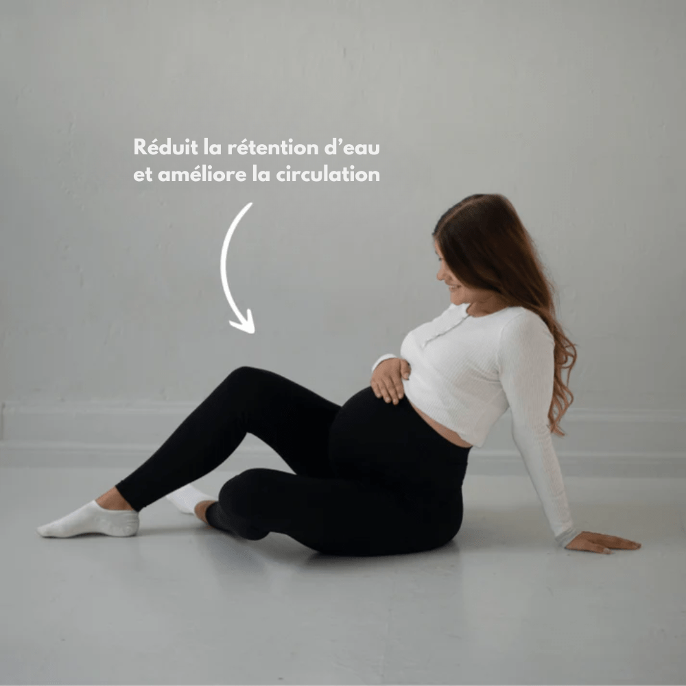 Comfortable Maternity Leggings with Supportive Stretch Belt for Pregnancy and Postpartum, Full-Length Yoga Pants-5