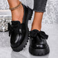 Thick Varnished Leather Moccasins for Women with Robust Sole for Comfort and Style-4