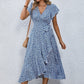 Elegant Womens Dress with Flutter Sleeves and Wrap Detail - Perfect for Wedding Guests and Summer Events-3