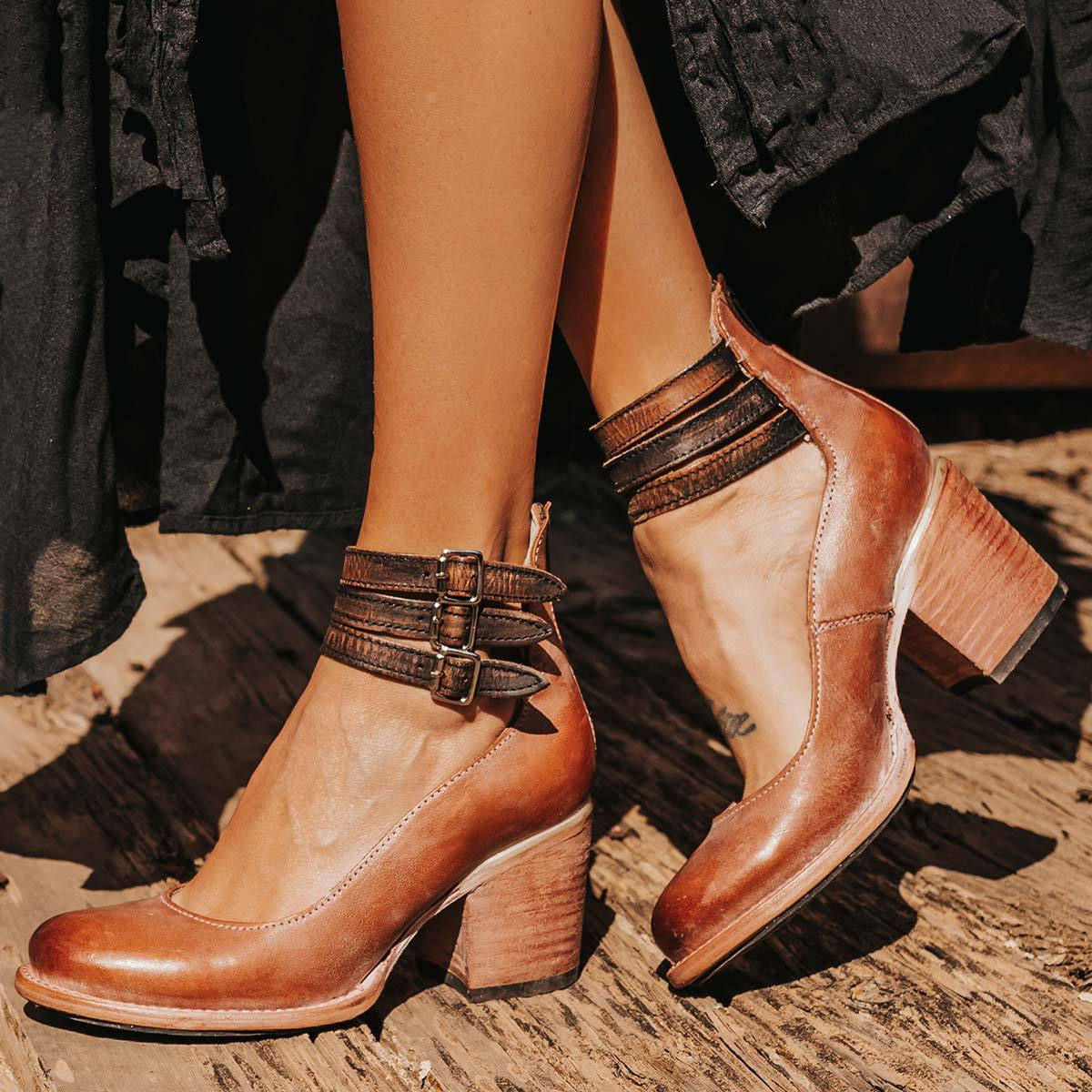 Variant image for Elegant Black Women's Pumps with Adjustable Buckles for Comfort and Style-41