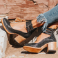 Elegant Black Women's Pumps with Adjustable Buckles for Comfort and Style-6