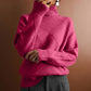 Plush Cozy Womens Sweater - Oversized Diamond Knit Winter