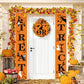 Door Halloween Banner Couplets Outdoor Black Red Decor