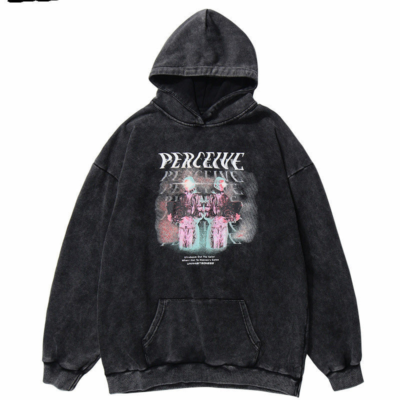 Mens Oversized Hoodie - Relaxed Cut, Vintage Cotton, Casual