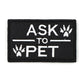 Service Dog Patch Black Harness Label Hook And Loop Fasteners Fall 2025 Simple On Off For Fast Identification