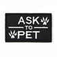 Dog Harness Patches Kit 12 Hook And Loop Patches For Harnesses Do Not Pet Service In Training USA Flag Fall 2025 Gift
