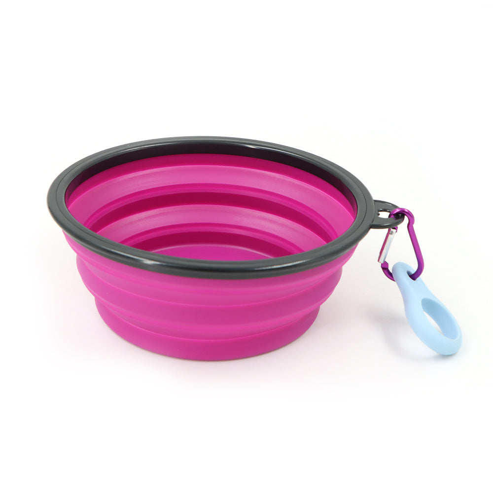 Collapsible Travel Bowl With Clip Silicone Dog Bowl Travel-Friendly Pet Hydration For Travel 2025 Holiday