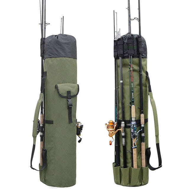 Fishing Rod Bag Travel-Friendly Carrier With Tackle Organizer All In One Gear Case For Rods Summer 2026 Gift
