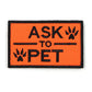 Service Dog Patch Black Harness Label Hook And Loop Fasteners Fall 2025 Simple On Off For Fast Identification