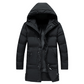 Water-Resistant Cozy Men's Parka Jacket - Long Quilted, For Cold