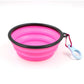 Collapsible Travel Bowl With Clip Silicone Dog Bowl Travel-Friendly Pet Hydration For Travel 2025 Holiday