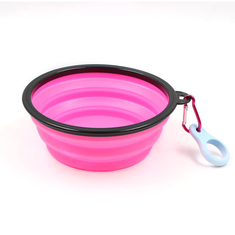 Collapsible Travel Bowl With Clip Silicone Dog Bowl Travel-Friendly Pet Hydration For Travel 2025 Holiday