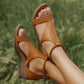 Plush Women's Casual Sandals - Low-Wedge, Open-Toe, Multi-Use, PU Upper, For Summer Days