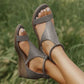 Plush Women's Casual Sandals - Low-Wedge, Open-Toe, Multi-Use, PU Upper, For Summer Days