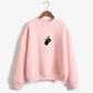 Cozy Oversized Women’s Sweatshirt - Mock Neck, Fleece
