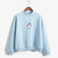 Cozy Oversized Women’s Sweatshirt - Mock Neck, Fleece