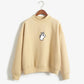 Cozy Oversized Women’s Sweatshirt - Mock Neck, Fleece