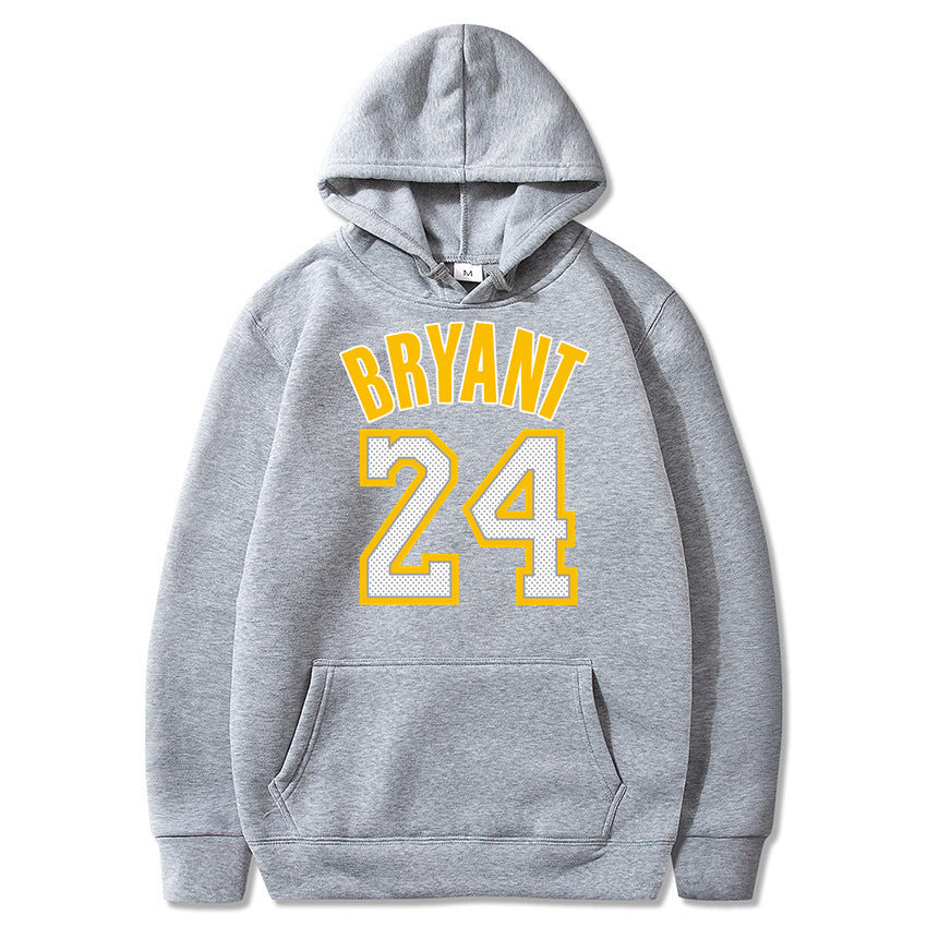 Plush Men's Basketball Hoodie - Pullover Polyester Game Day