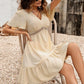 Elegant Boho Wedding Guest Dress, Flowing Design with Refined Details for Fall Weddings-3