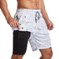 Variant image for Sporty Men's Swim Trunks with Fast-Drying Fabric and Zip Pockets for Active Lifestyle, Available in M-3XL-41