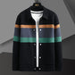 Plush Mens Cardigan Jacket - Relaxed Lapel, Polyester Casual