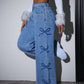 Loose Fit Blue Denim Jeans with Grinding Detail for Casual Stylish Looks-6