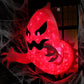 Spooky Outdoor Decor – 4.6ft Halloween Inflatable Window Ghost with LED Lights