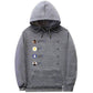 Men's Oversized Hooded Sweater - Relaxed Fit, Fleece Casual