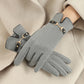 Women’s Windproof Buckle Gloves - Refined Wool Blend, City