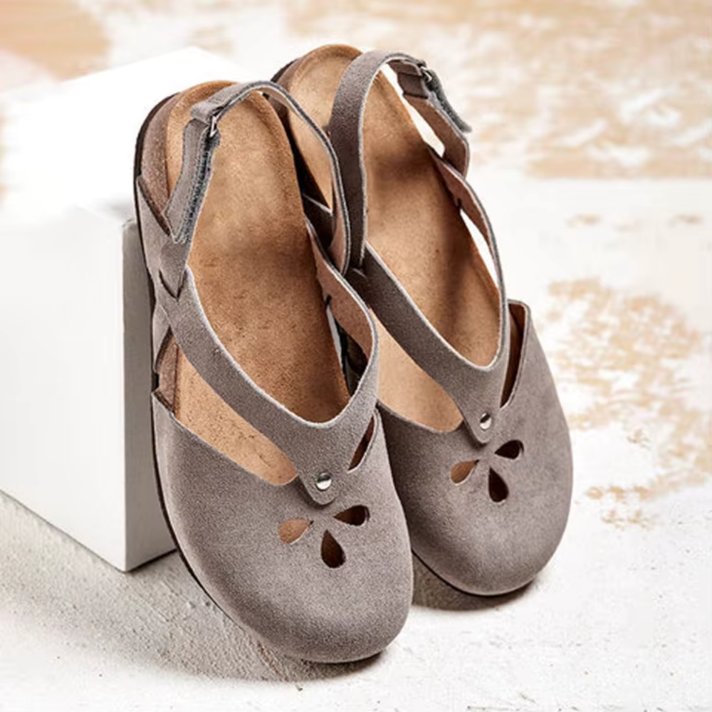 Retro Women's Sandals with Adjustable Ankle Strap, Soft Outsole, and Ajoured Design for Summer Style-1
