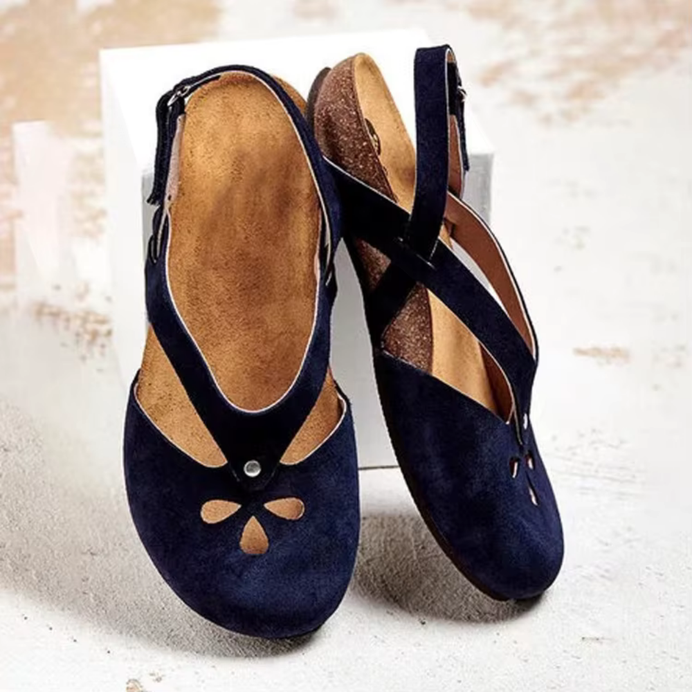 Variant image for Retro Women's Sandals with Adjustable Ankle Strap, Soft Outsole, and Ajoured Design for Summer Style-10
