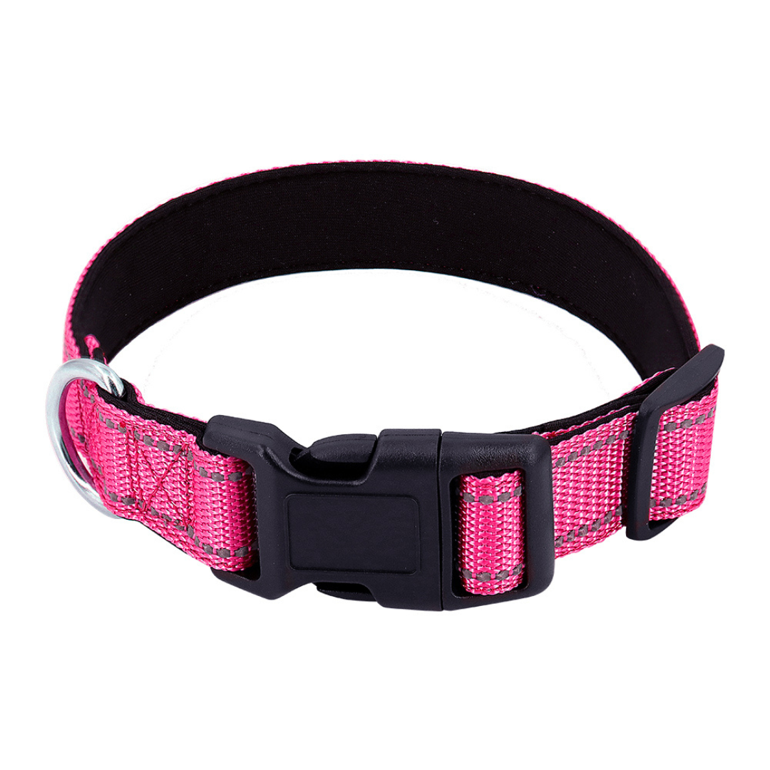 Reflective Dog Collar Fast-Lock Buckle - Safe Night Walks, Fall 2025 Gift Idea For Pets