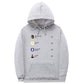 Men's Oversized Hooded Sweater - Relaxed Fit, Fleece Casual