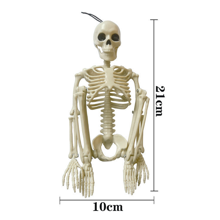 Plastic Halloween Skeleton Couple Props Wedding Veil Decor