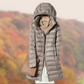 Water-Resistant Women’s Puffer Coat - Mid Thigh, Light