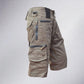 Variant image for Men's Cargo Shorts with 10 Pockets, Comfortable Cotton Fabric, Adjustable Waistband for Outdoor Activities-9