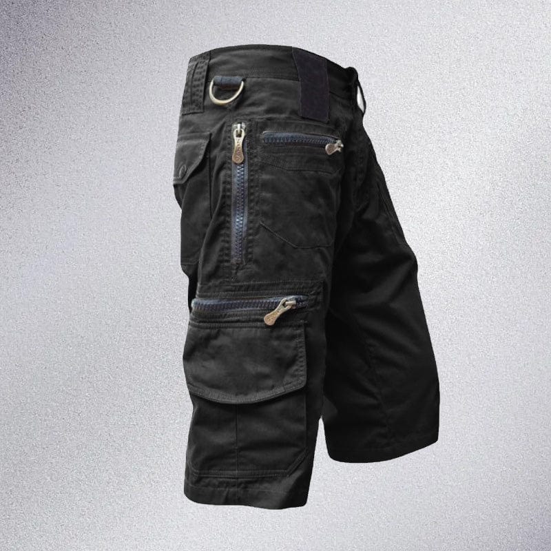 Variant image for Men's Cargo Shorts with 10 Pockets, Comfortable Cotton Fabric, Adjustable Waistband for Outdoor Activities-17