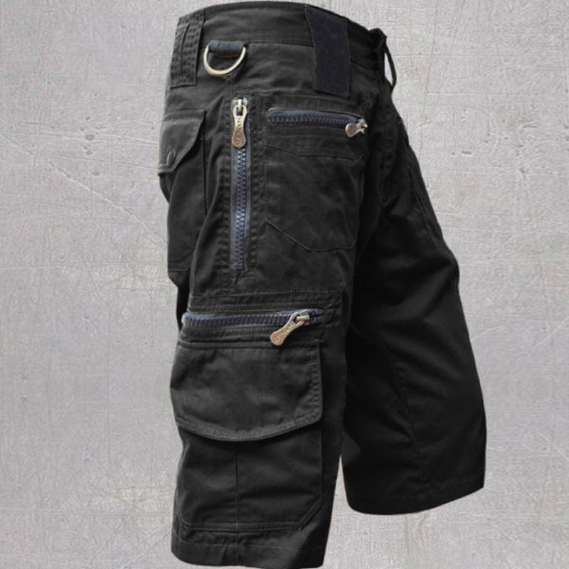 Men's Cargo Shorts with 10 Pockets, Comfortable Cotton Fabric, Adjustable Waistband for Outdoor Activities-5