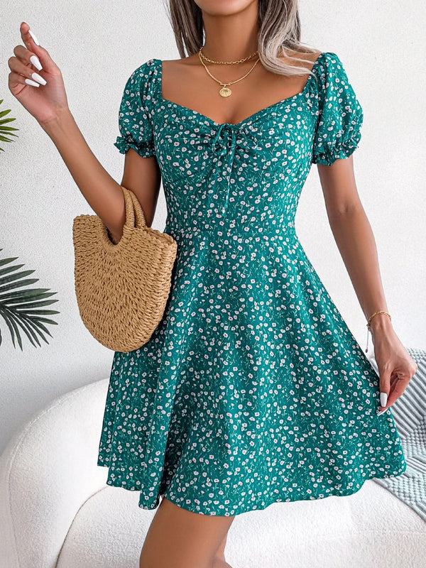 Short Sleeve Casual Dress for Women, Lightweight and Comfortable Day Dress, Versatile Summer Style-1