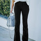 High Waist Flared Pants for Women, Elegant Versatile Trousers, Comfortable Fit, Fashionable Design for Casual and Formal Wear-1
