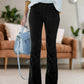 High Waist Flared Pants for Women, Elegant Versatile Trousers, Comfortable Fit, Fashionable Design for Casual and Formal Wear-2