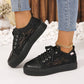 Variant image for Chic Lace Sneakers for Women, Breathable and Comfortable Design in Black and White, Padded Interior for All-Day Support-9