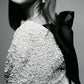Iridescent Sequined Black Dress with Knot Closure, Elegant Formal Wedding Guest or Cocktail Dress for Women-4