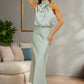 Asymmetric Black Midi Dress for Women - Elegant and Versatile Design for Special Occasions-3