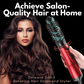 3-in-1 Rotating Hair Dryer and Styler with Flexible Temperature for Effortless Curls and Waves