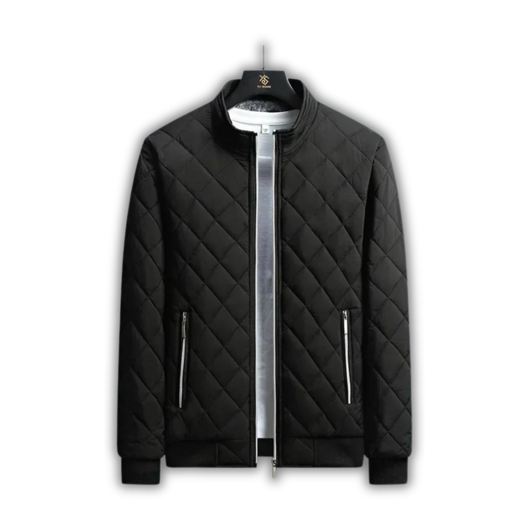 Men's Insulating Jacket - Quilted Bomber, Fleece, Winter