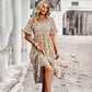 Elegant Floral Print Midi Dress - Versatile Summer Wedding Guest Dress for Work and Social Occasions-1